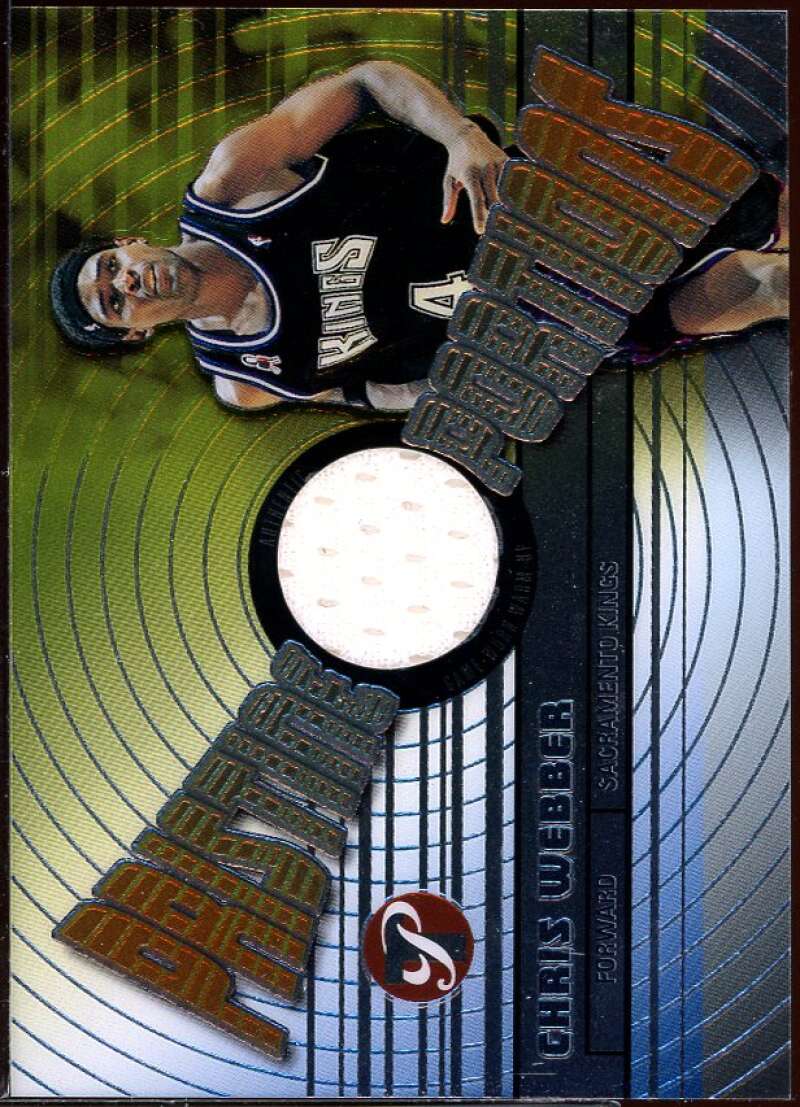 Chris Webber Card 2002-03 Topps Pristine Portions #PPO-CW Image 1