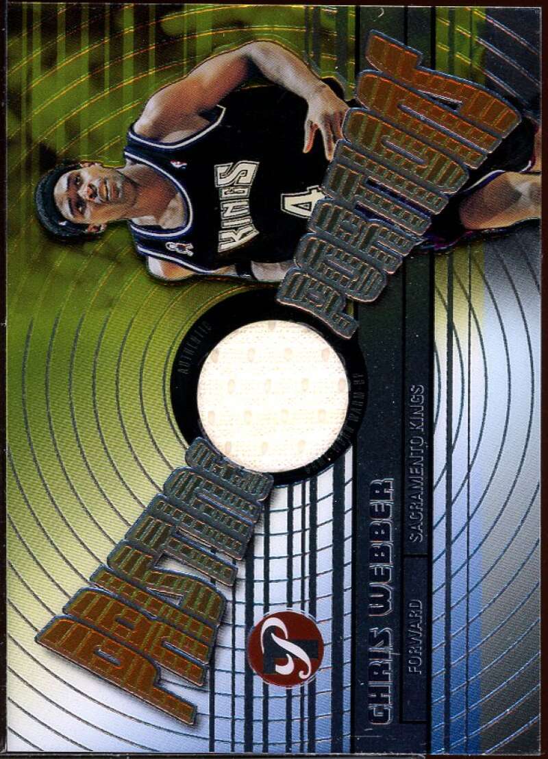 Chris Webber Card 2002-03 Topps Pristine Portions #PPO-CW Image 1