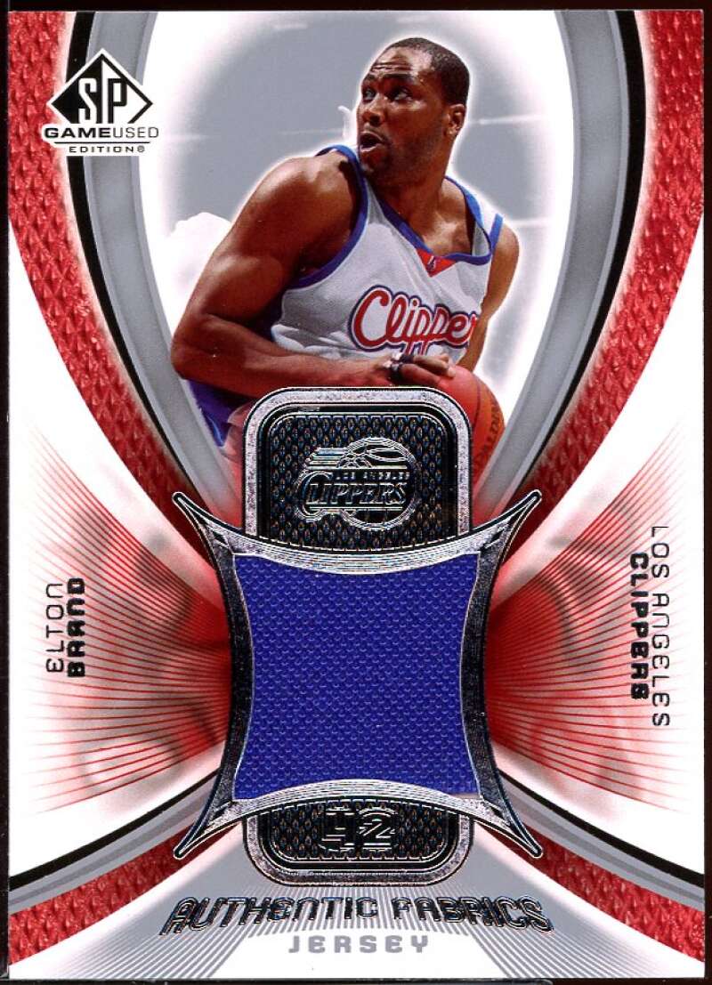 Elton Brand Card 2005-06 SP Game Used Authentic Fabrics #EB Image 1