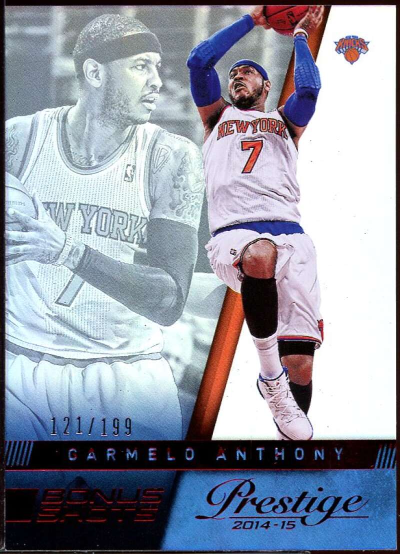 Carmelo Anthony Card 2014-15 Prestige Bonus Shots Red #96 Image 1