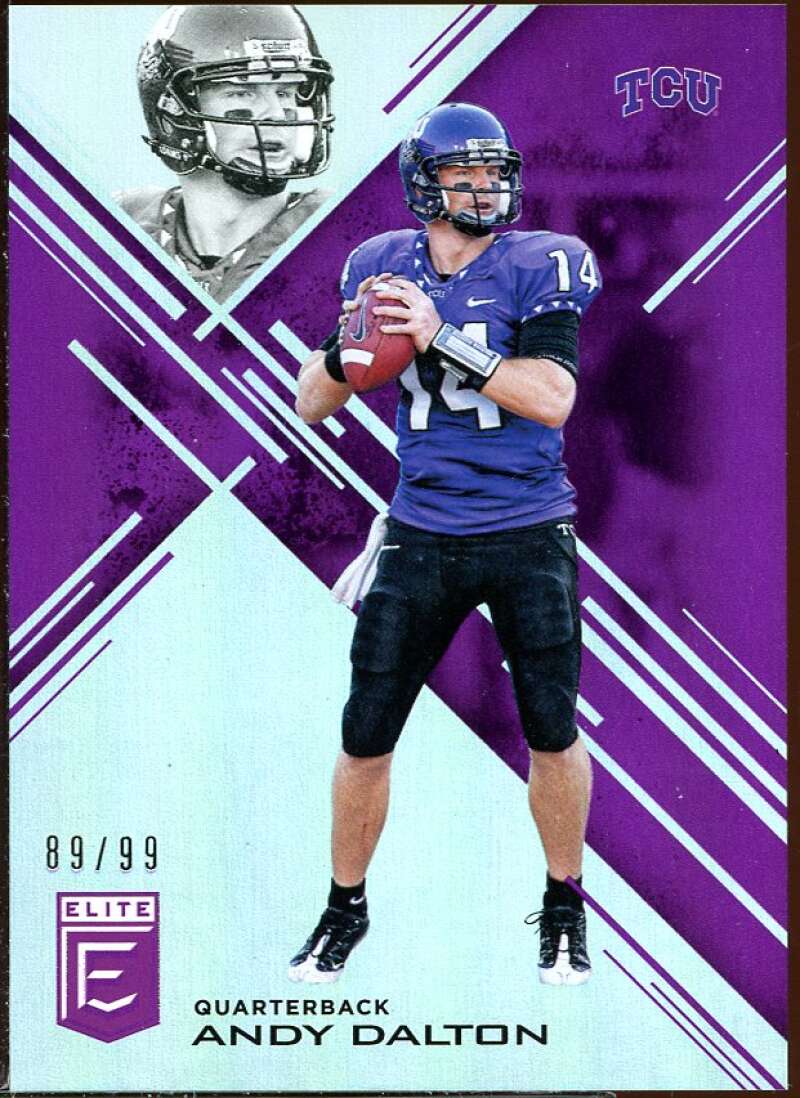 Andy Dalton Card 2017 Elite Draft Picks Aspirations Purple #8 Image 1