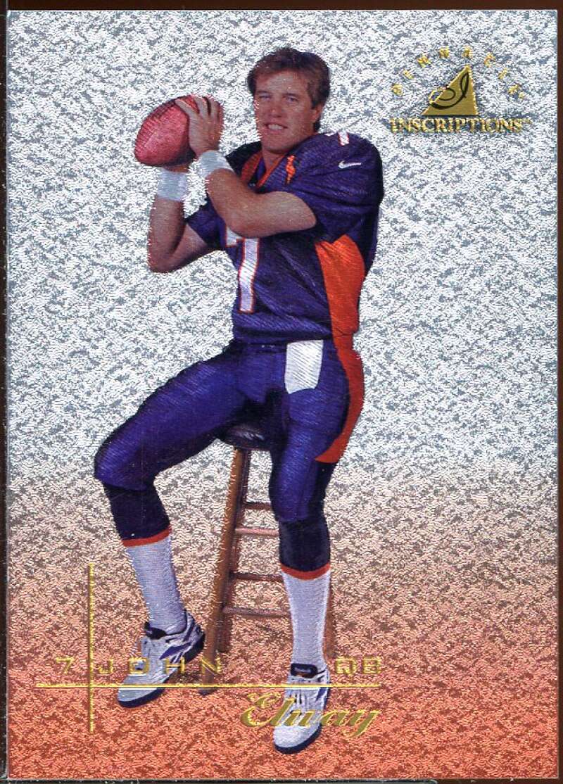 John Elway Card 1997 Pinnacle Inscriptions Challenge Collection #7 Image 1