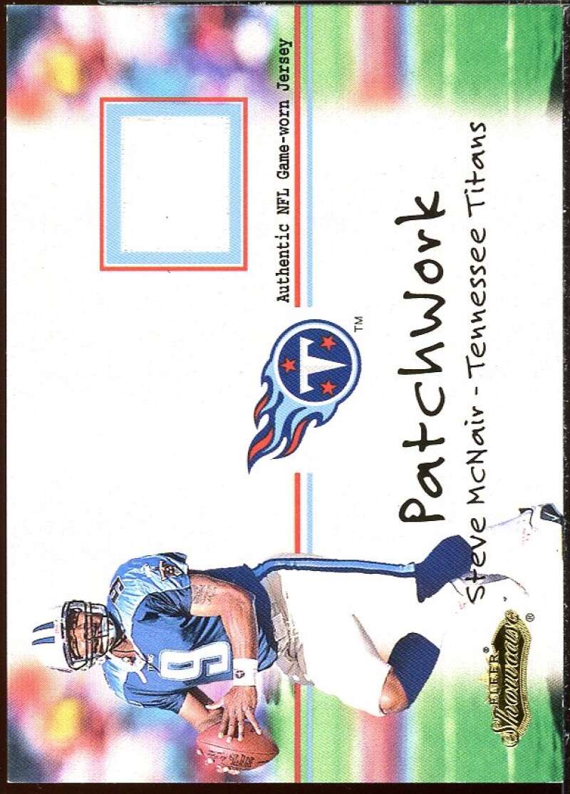 Steve McNair Card 2001 Fleer Showcase Patchwork #16 Image 1