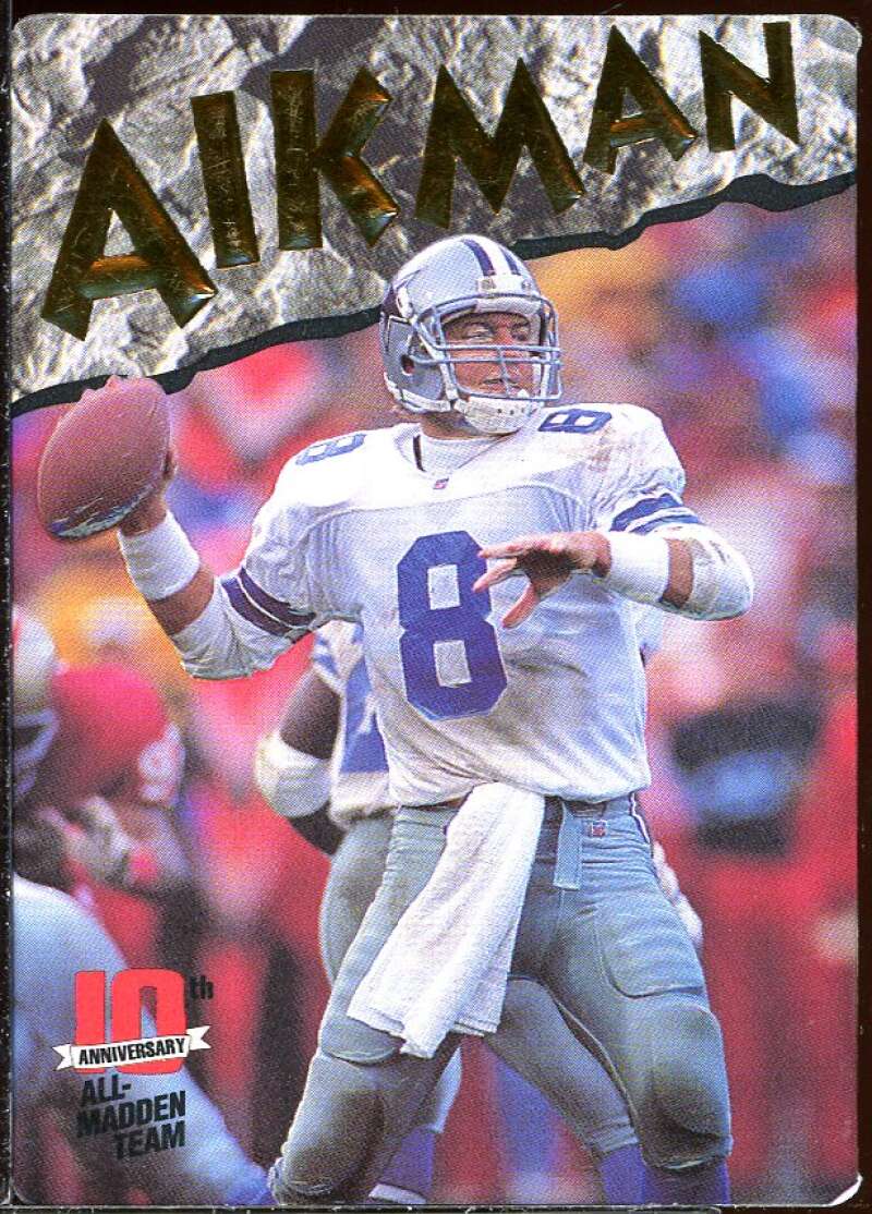 Troy Aikman Card 1993 Action Packed All-Madden #1 Image 1