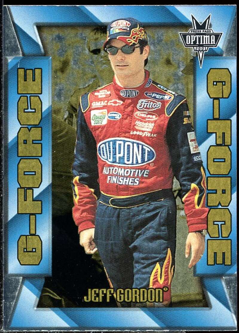 Jeff Gordon Card 2001 Press Pass Optima G Force #GF5 Image 1