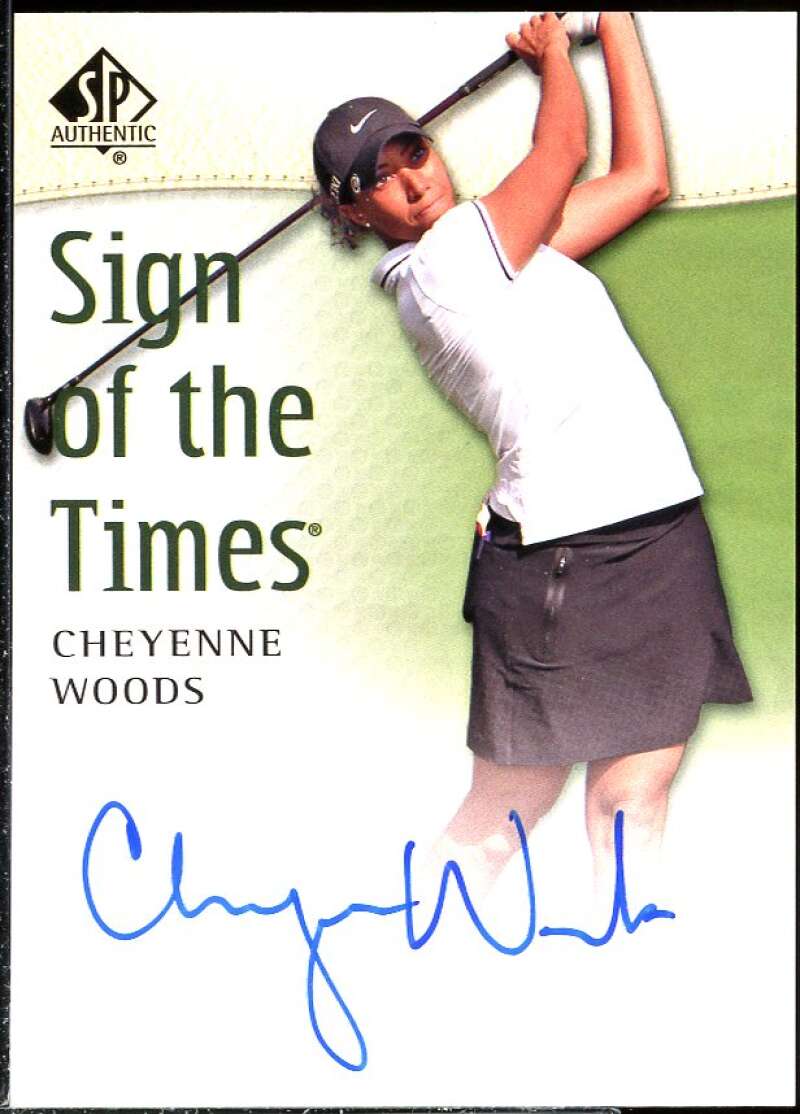 Cheyenne Woods H Card 2014 SP Authentic Sign of the Times #SOTTCW Image 1
