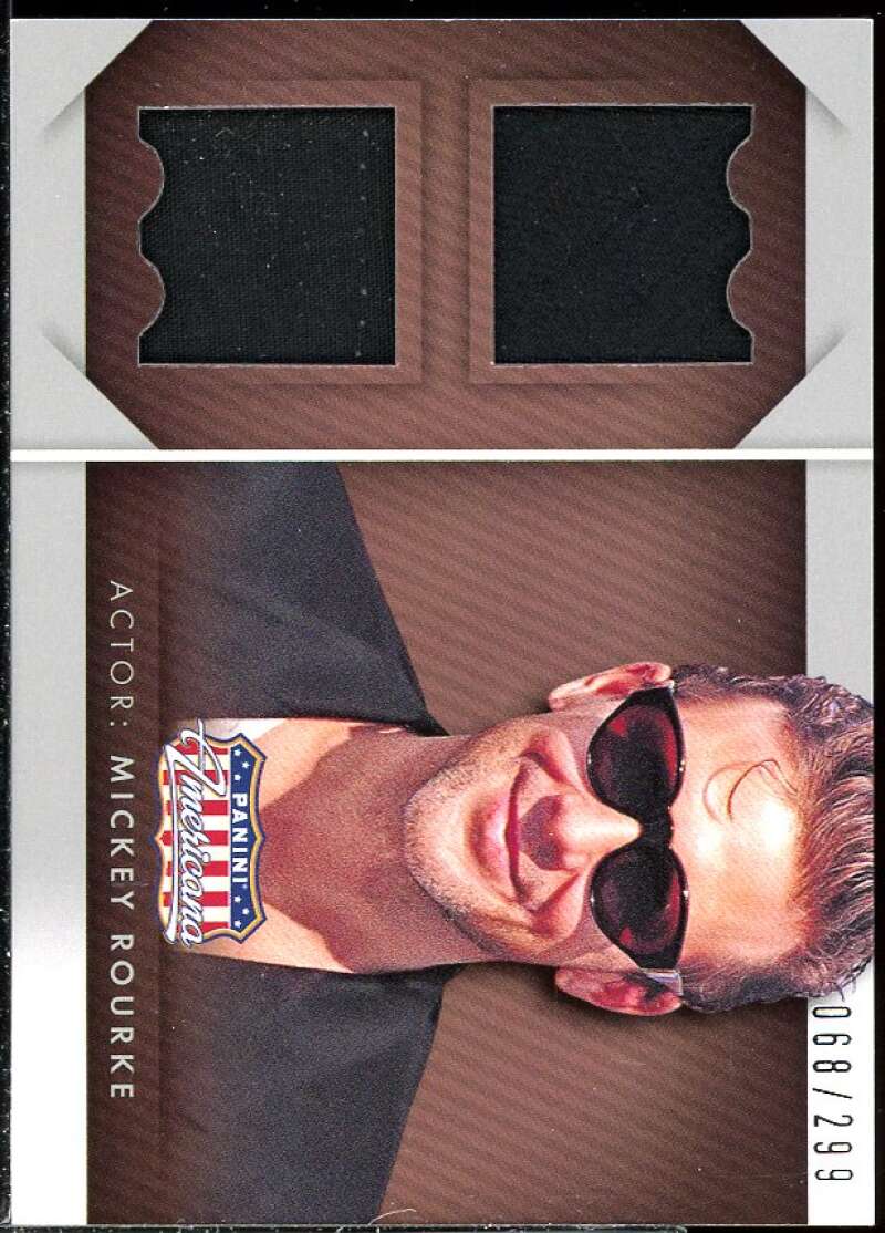 Mickey Rourke Card 2015 Americana Double Materials #26 /299 Image 1
