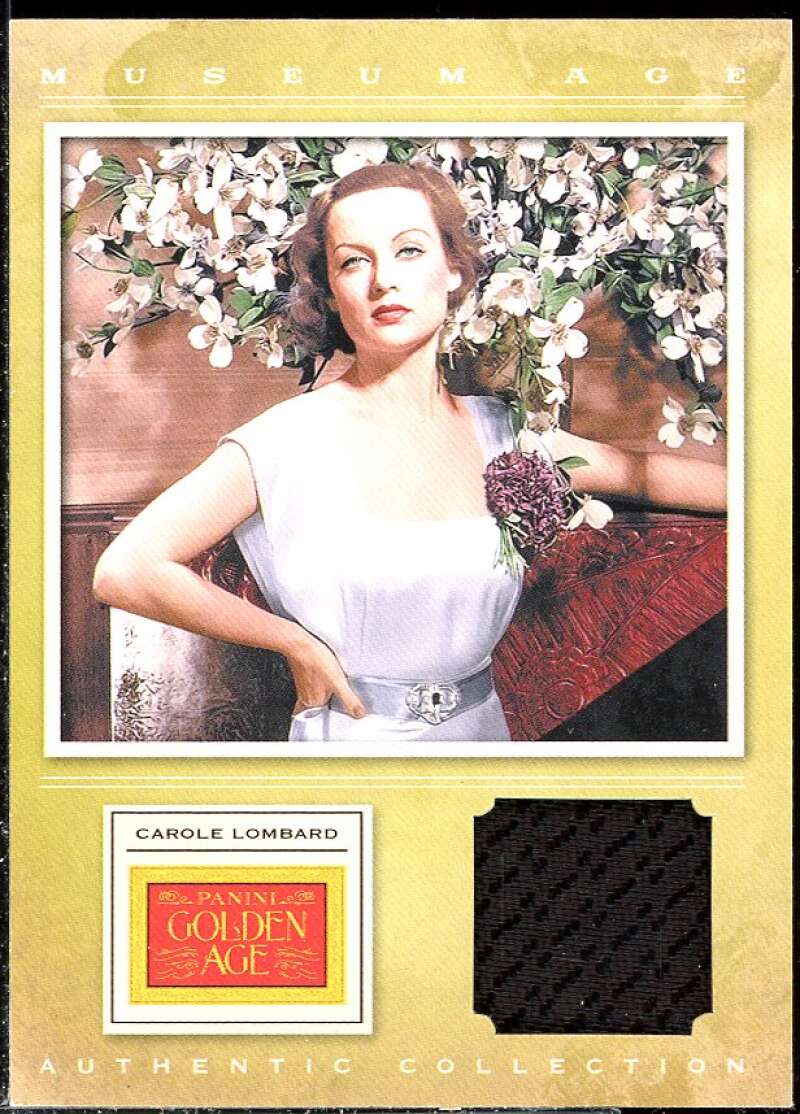 Carole Lombard Card 2012 Panini Golden Age Museum Age Memorabilia #29 Image 1