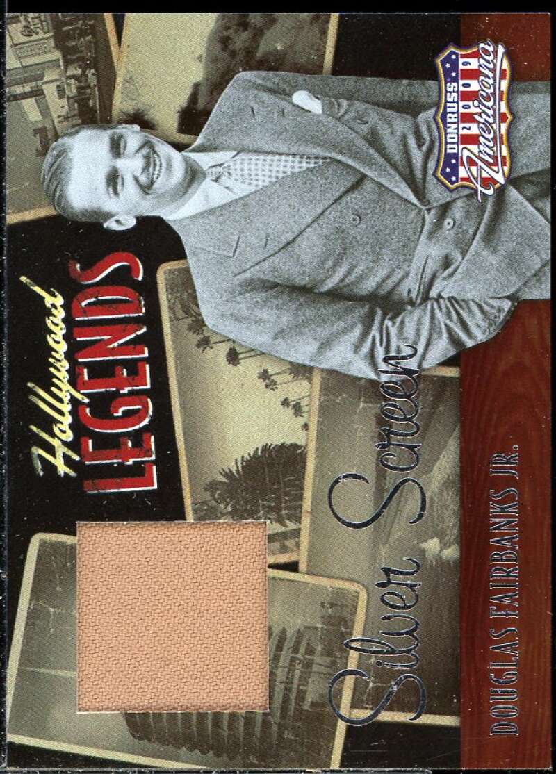 Douglas Fairbanks Card 2009 Americana Hollywood Legends Mat Silver Screen #12 Image 1