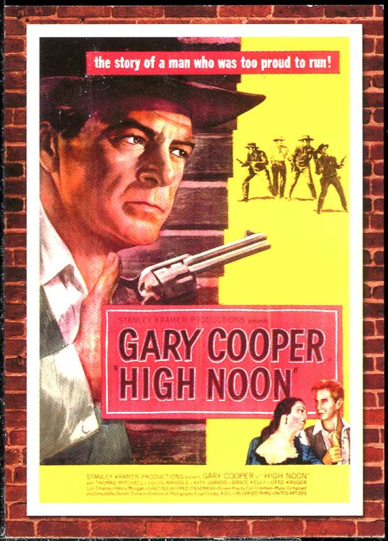 Gary CooperGrace Kelly Card 2009 Americana Movie Posters Dual Material #11 /500 Image 2