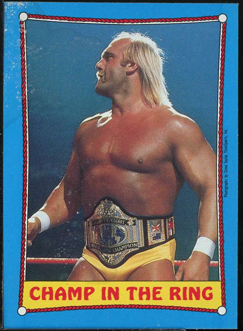 Hulk Hogan Card 1987 Topps WWF #37 Image 1
