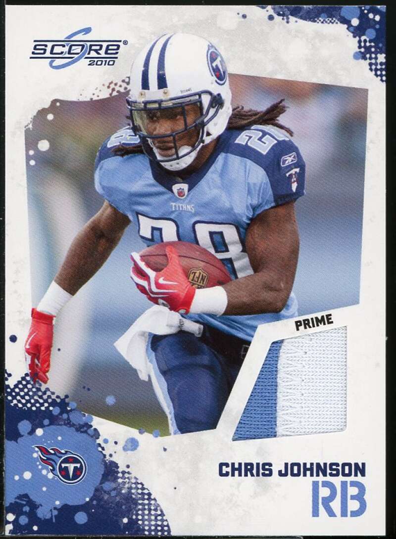 Prime Materials Chris Johnson Card 2010 Score #10 Image 1