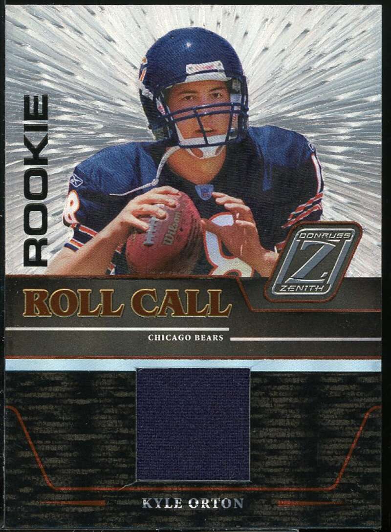 Kyle Orton Rookie Card 2005 Zenith Rookie Roll Call Jerseys #RC14 Image 1