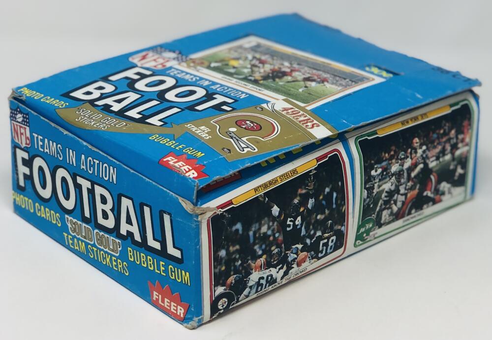 1982 Fleer Teams in Action Football 36ct Box Image 1