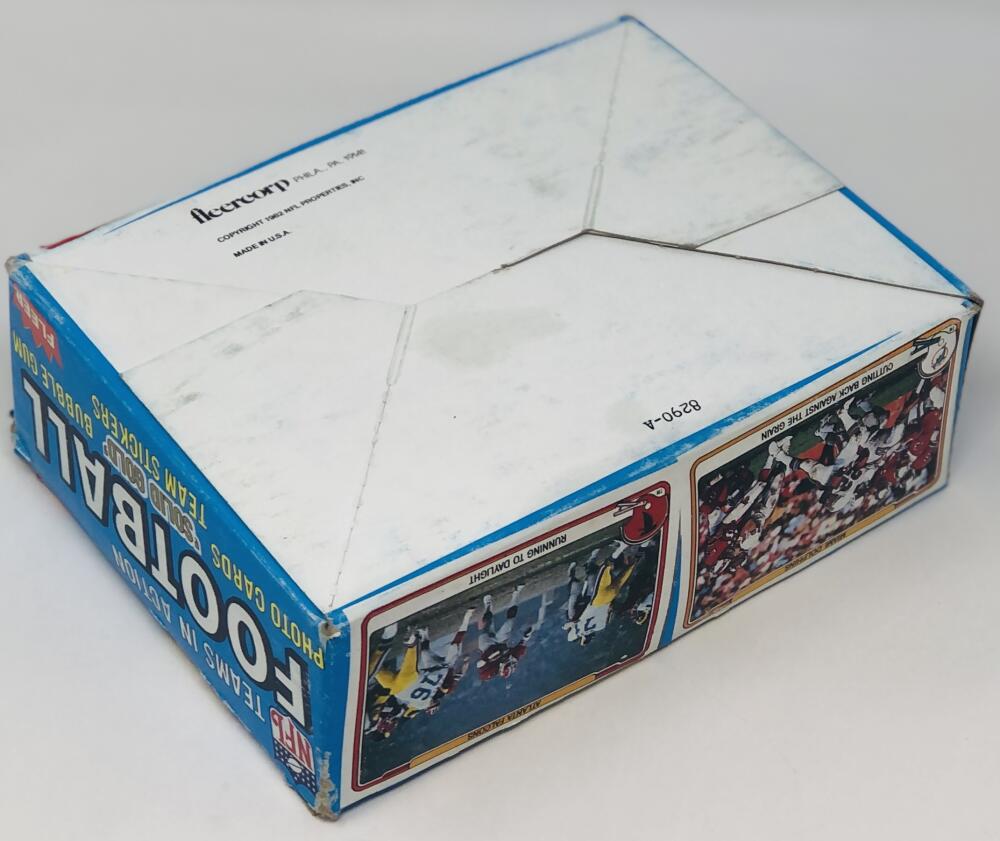 1982 Fleer Teams in Action Football 36ct Box Image 3