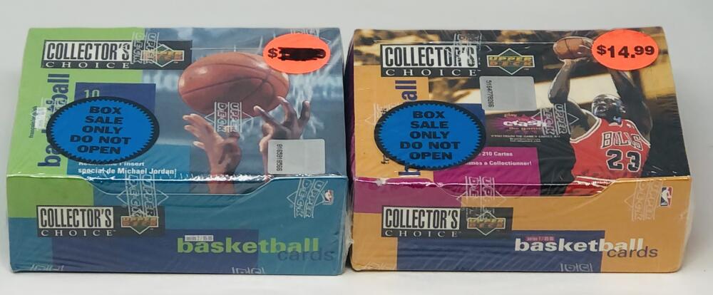 1995-96 UD Collector's Choice French/English Series 1&2 Basketball Box Image 1