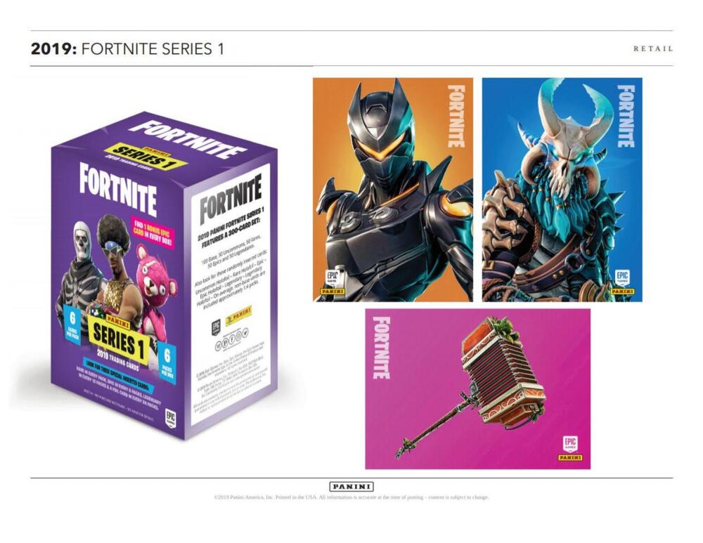 2019 Panini Fortnite Series 1 Trading Cards Blaster Box USA Version Image 3
