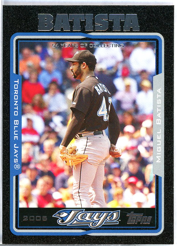 Miguel Batista Card 2005 Topps Black #43 Image 1