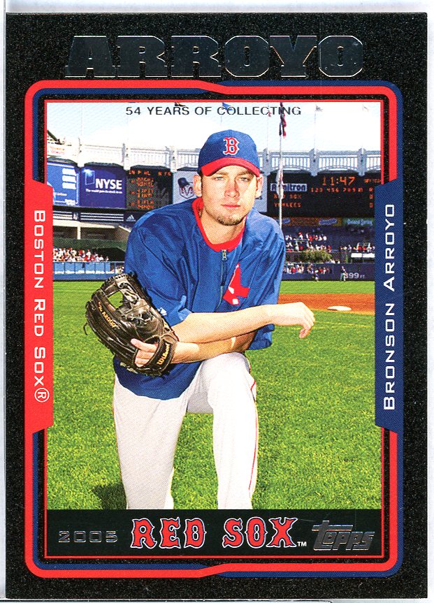 Bronson Arroyo Card 2005 Topps Black #47 Image 1