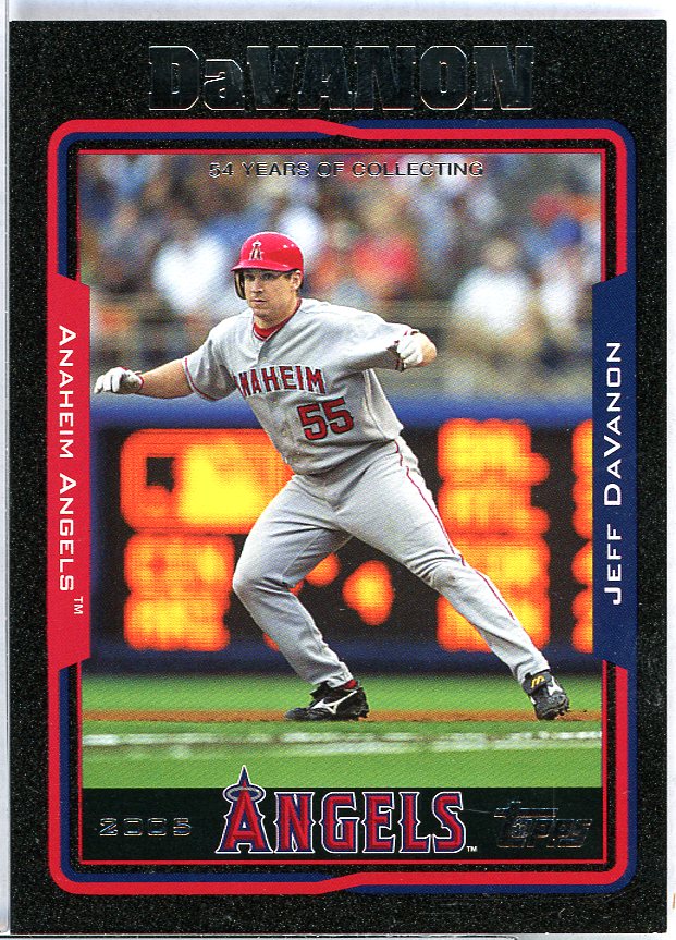 Jeff DaVanon Card 2005 Topps Black #45 Image 1