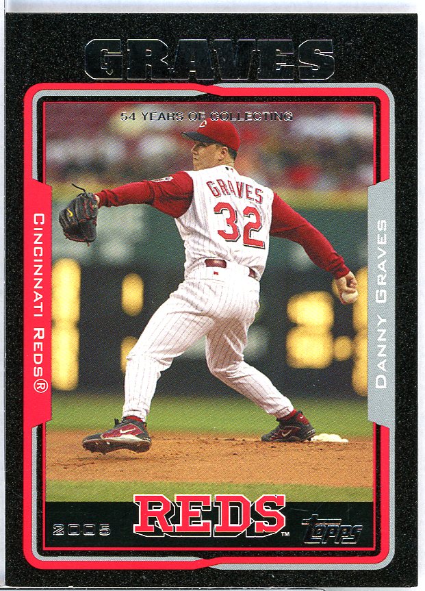 Danny Graves Card 2005 Topps Black #52 Image 1