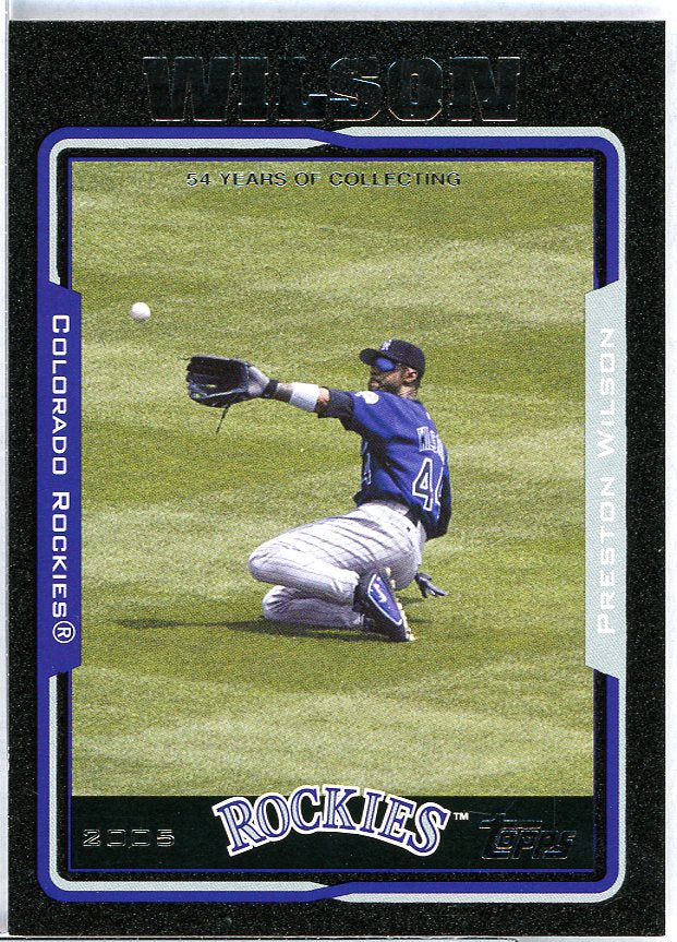 Preston Wilson Card 2005 Topps Black #53 Image 1