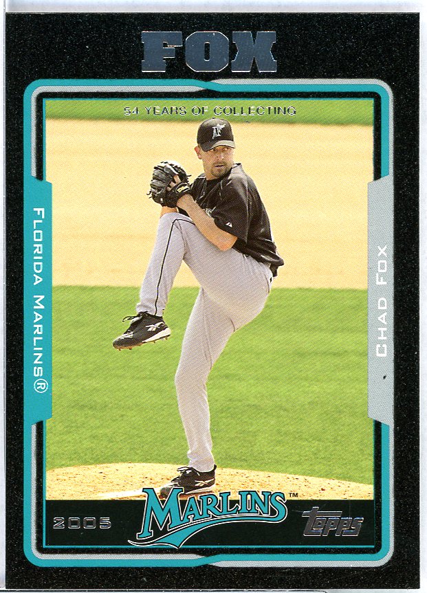 Chad Fox Card 2005 Topps Black #55 Image 1