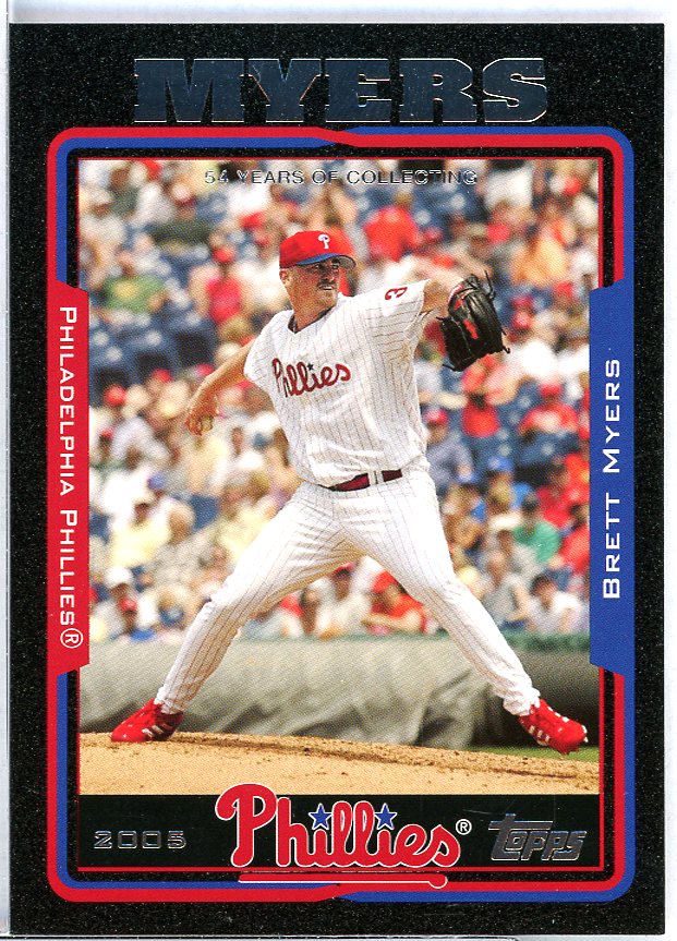 Brett Myers Card 2005 Topps Black #69 Image 1