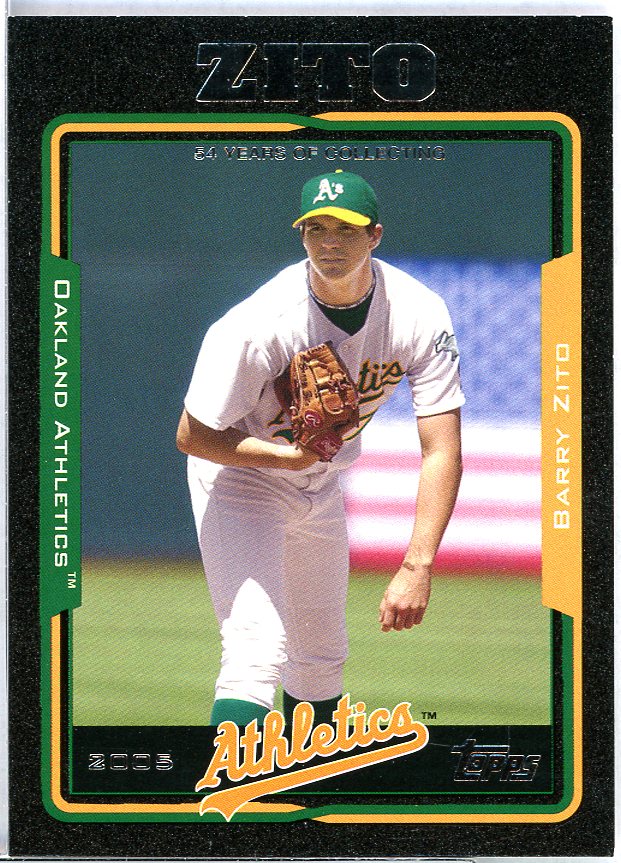 Barry Zito Card 2005 Topps Black #77 Image 1