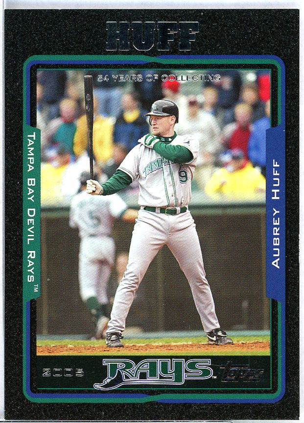 Aubrey Huff Card 2005 Topps Black #95 Image 1