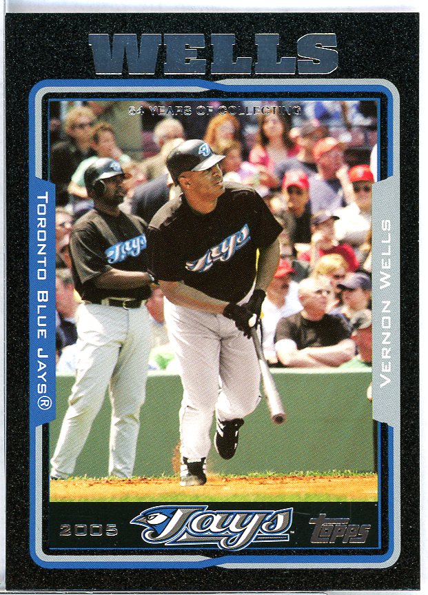 Vernon Wells Card 2005 Topps Black #125 Image 1