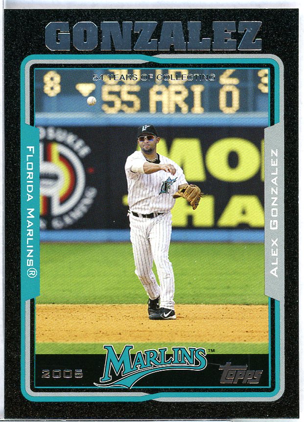 Alex Gonzalez Card 2005 Topps Black #139 Image 1