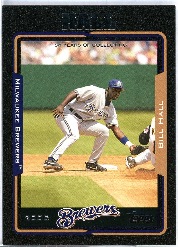 Bill Hall Card 2005 Topps Black #143 Image 1