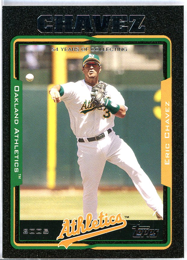 Eric Chavez Card 2005 Topps Black #148 Image 1