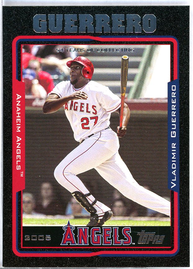 Vladimir Guerrero Card 2005 Topps Black #150 Image 1