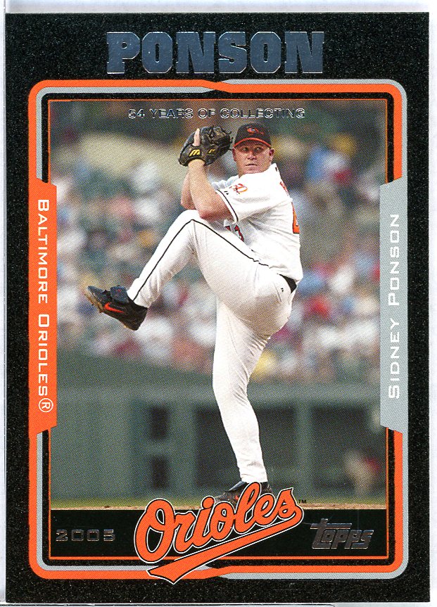 Sidney Ponson Card 2005 Topps Black #153 Image 1