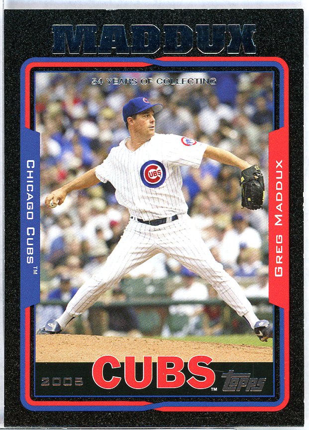 Greg Maddux Card 2005 Topps Black #155 Image 1