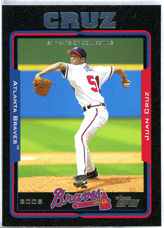 Juan Cruz Card 2005 Topps Black #162 Image 1