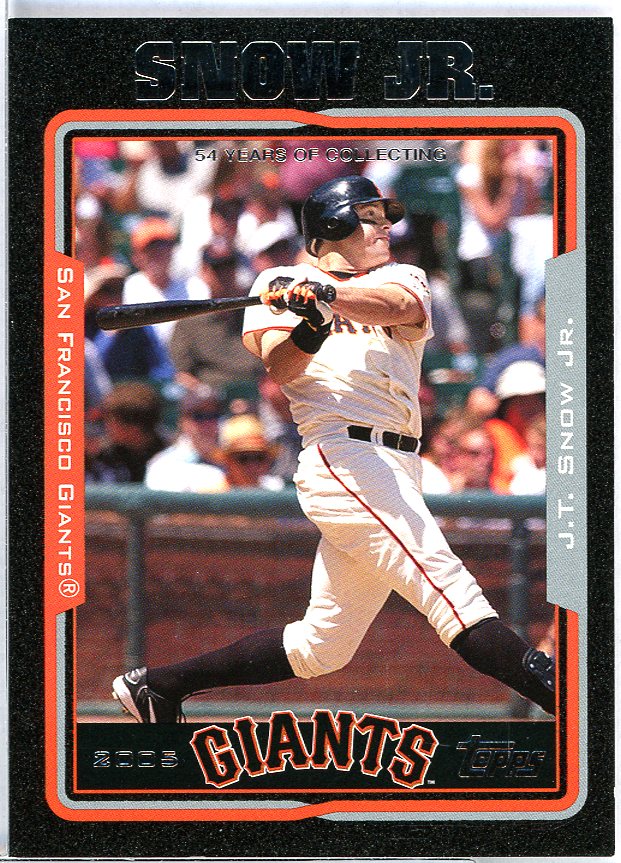 J.T. Snow Card 2005 Topps Black #173 Image 1