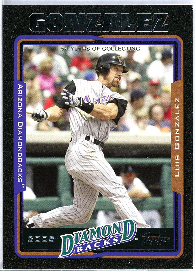 Luis Gonzalez Card 2005 Topps Black #175 Image 1