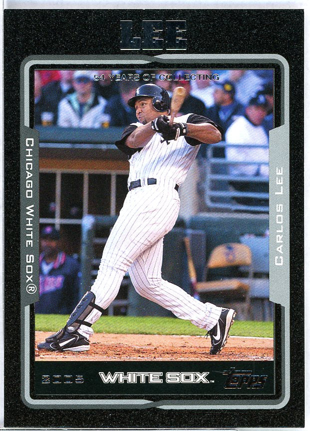 Carlos Lee Card 2005 Topps Black #180 Image 1