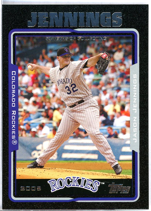 Jason Jennings Card 2005 Topps Black #184 Image 1