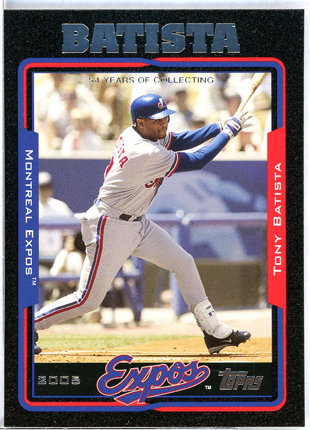 Tony Batista Card 2005 Topps Black #201 Image 1