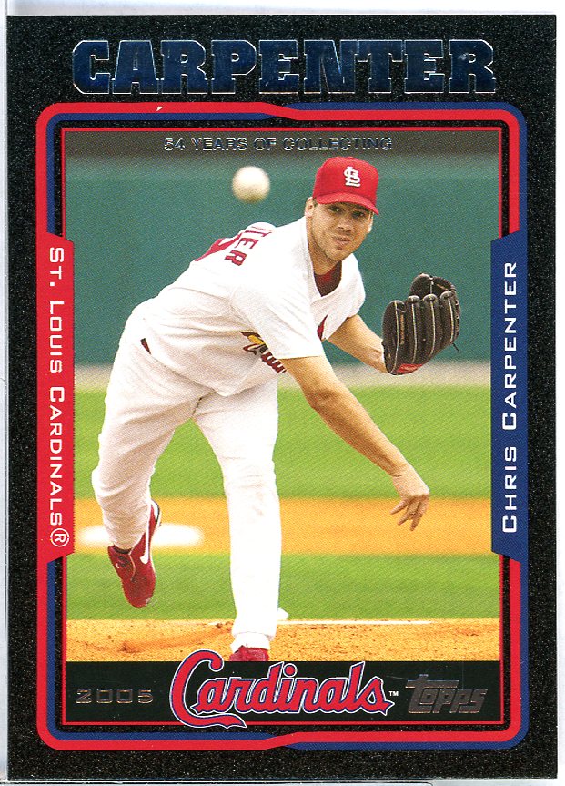 Chris Carpenter Card 2005 Topps Black #207 Image 1