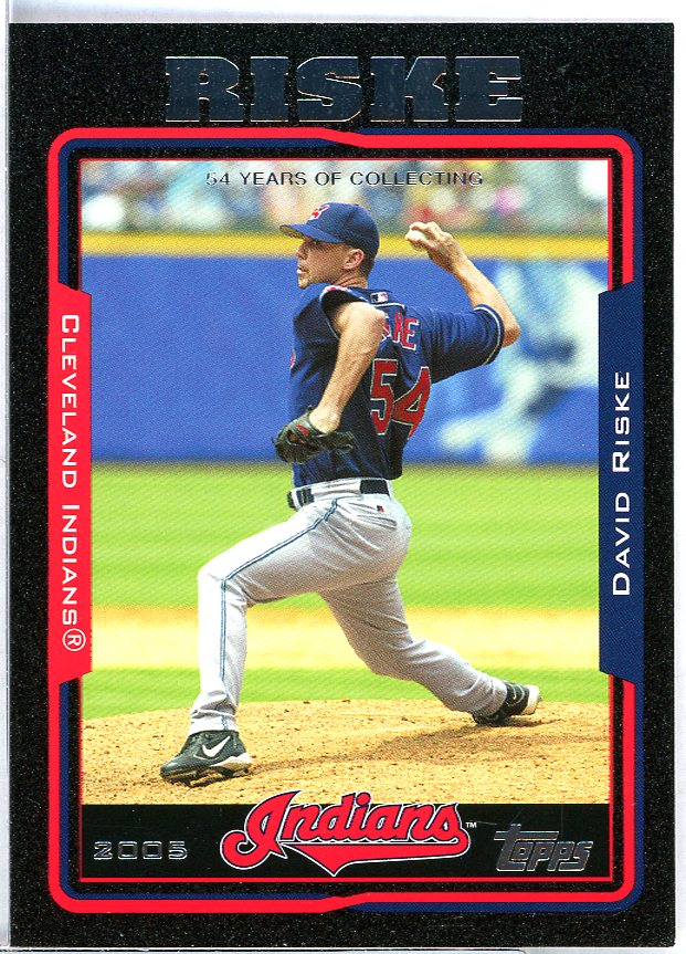 David Riske Card 2005 Topps Black #218 Image 1