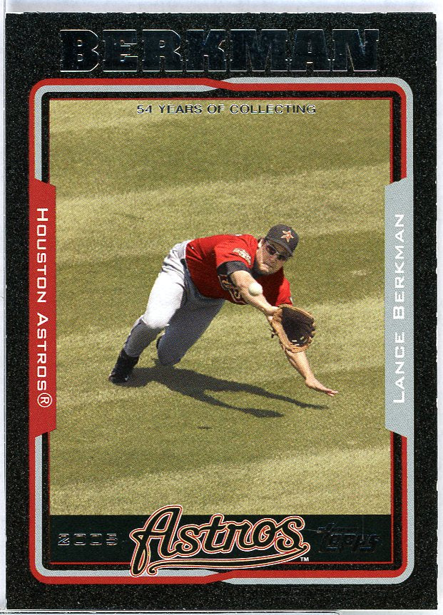 Lance Berkman Card 2005 Topps Black #220 Image 1