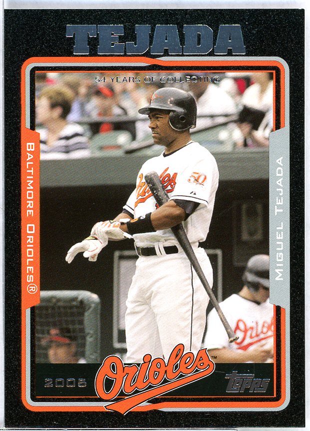 Miguel Tejada Card 2005 Topps Black #230 Image 1