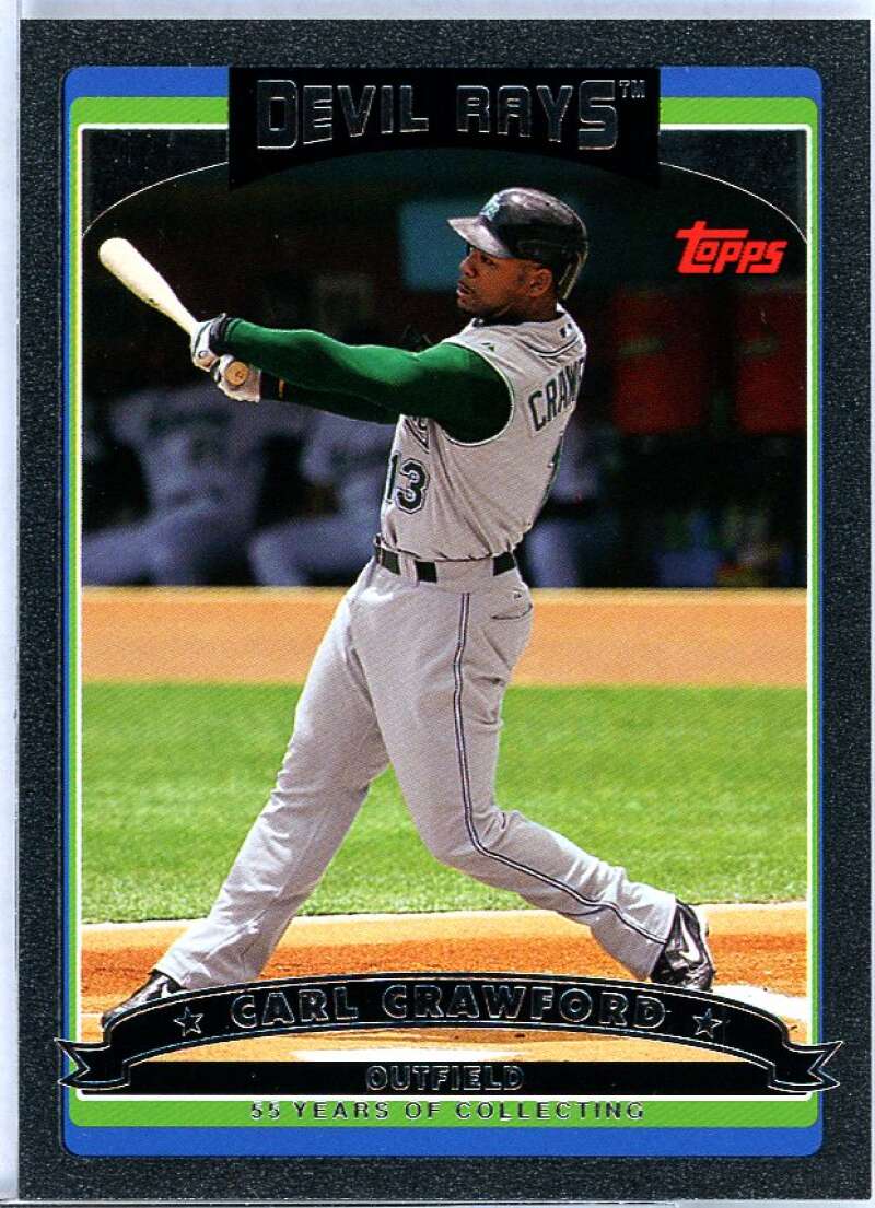 Carl Crawford Card 2006 Topps Black #5 Image 1