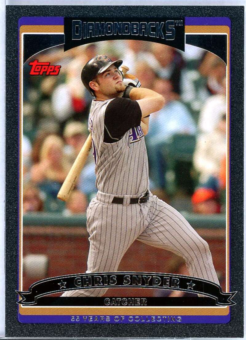 Chris Snyder Card 2006 Topps Black #14 Image 1