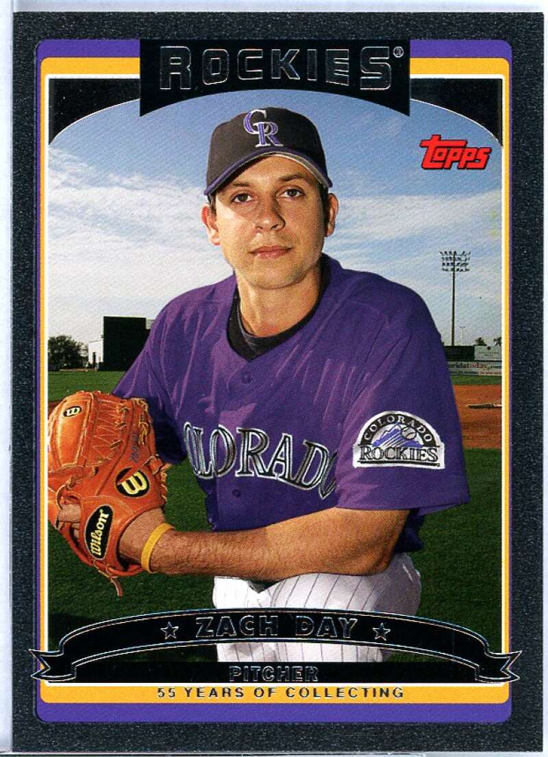 Zach Day Card 2006 Topps Black #22 Image 1